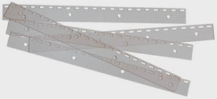 Bandes de classement anneaux plastiques x 100