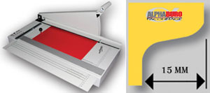 Cisaille onglet manuelle CO5 découpe double arrondi incliné 15,0 mm